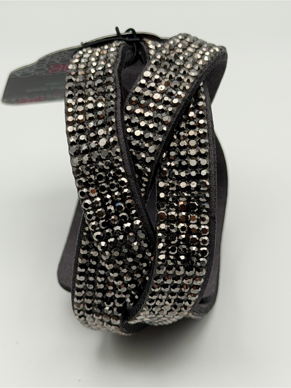NWT paparazzi Nice Girls Finish Last Braided Bling Edgy Boho Leather Snap Cuff